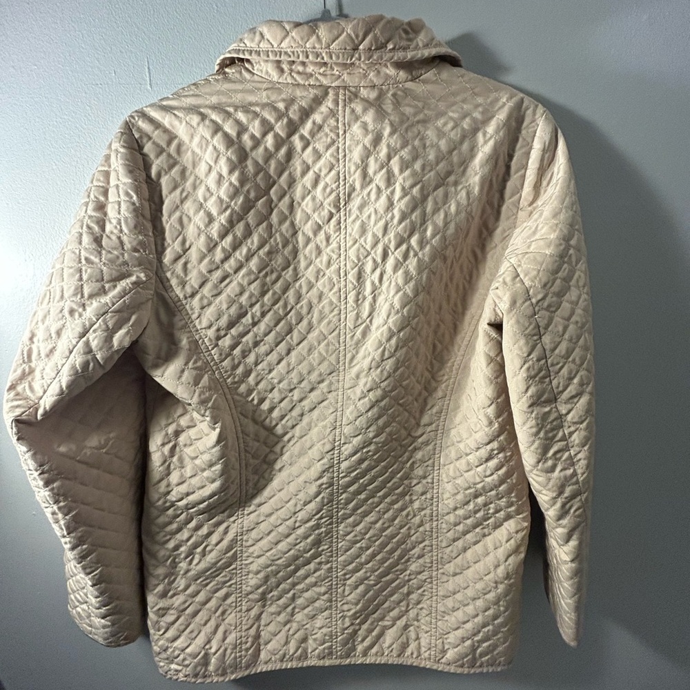 Talbots Quilted Beige Utility Jacket - Picture 2 of 7